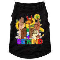 ASL Be Kind Sign Language Doggie Tank