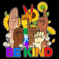 ASL Be Kind Sign Language Apron