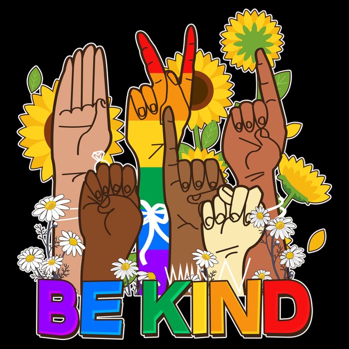 ASL Be Kind Sign Language Apron