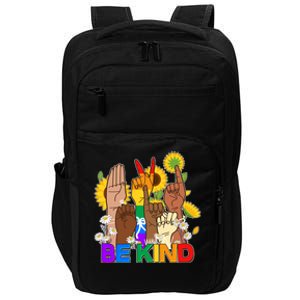 ASL Be Kind Sign Language Impact Tech Backpack