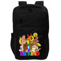 ASL Be Kind Sign Language Impact Tech Backpack