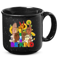 ASL Be Kind Sign Language 15oz Campfire Ceramic Mug