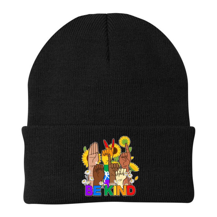 ASL Be Kind Sign Language Beanie