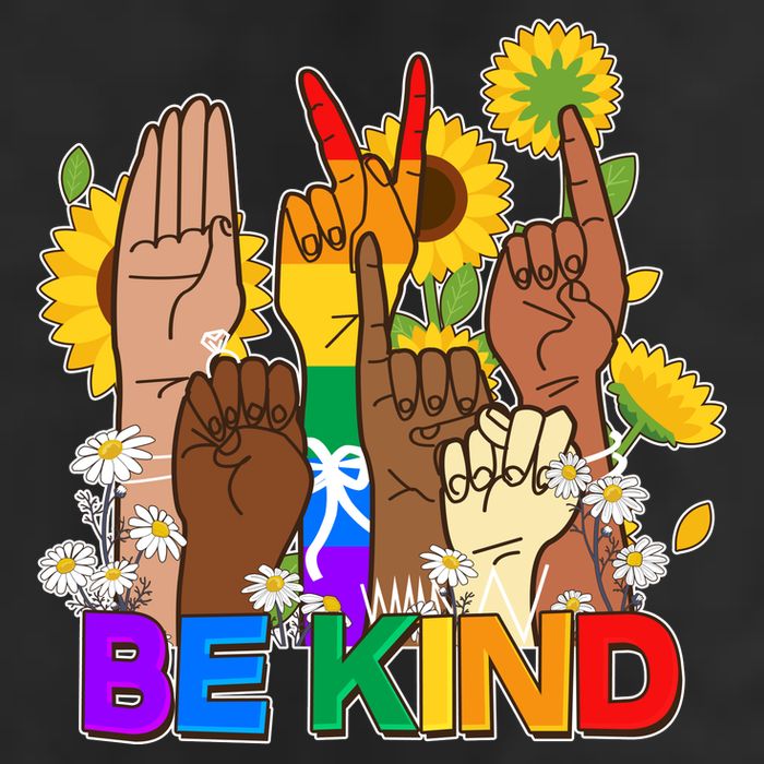 ASL Be Kind Sign Language Beanie