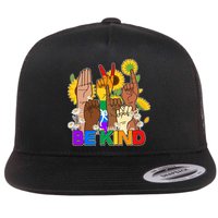ASL Be Kind Sign Language Flatbill Hat
