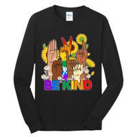 ASL Be Kind Sign Language Tall Long Sleeve T-Shirt