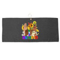 ASL Be Kind Sign Language Large Microfiber Waffle Golf Towel