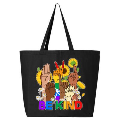 ASL Be Kind Sign Language 25L Jumbo Tote
