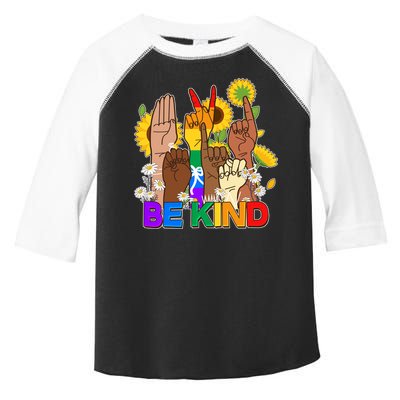 ASL Be Kind Sign Language Toddler Fine Jersey T-Shirt