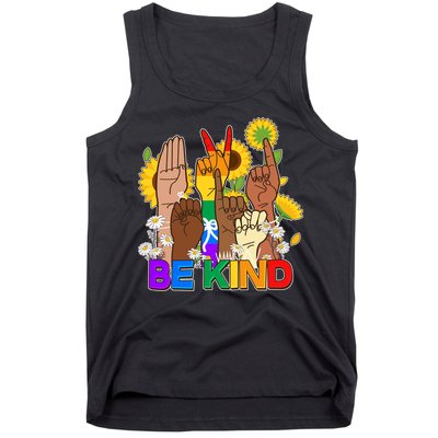 ASL Be Kind Sign Language Tank Top