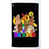 ASL Be Kind Sign Language Golf Towel