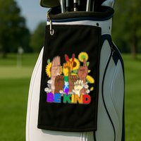 ASL Be Kind Sign Language Golf Towel