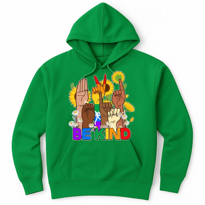 ASL Be Kind Sign Language Hoodie