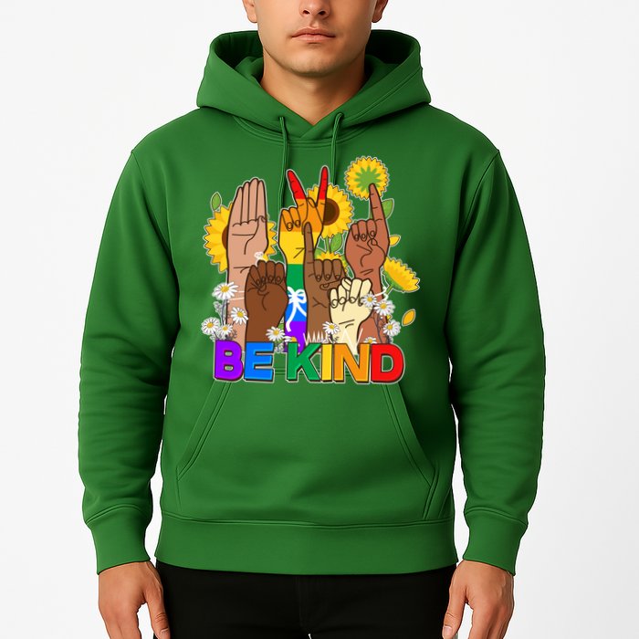 ASL Be Kind Sign Language Hoodie