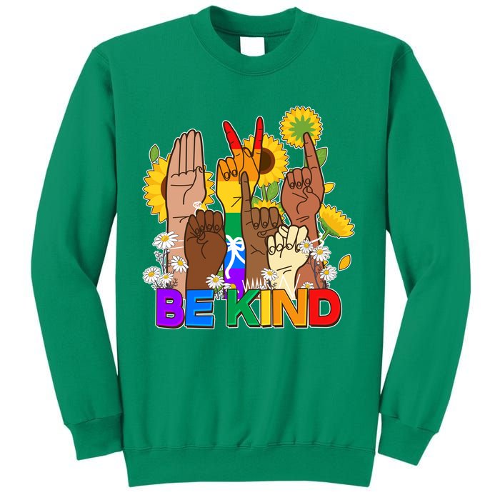 ASL Be Kind Sign Language Sweatshirt