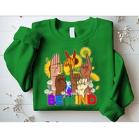 ASL Be Kind Sign Language Sweatshirt
