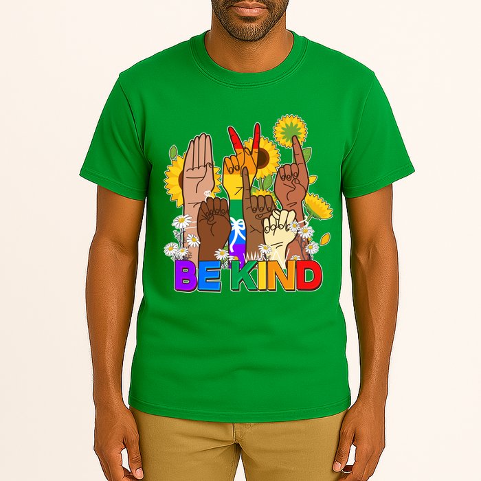 ASL Be Kind Sign Language Tall T-Shirt