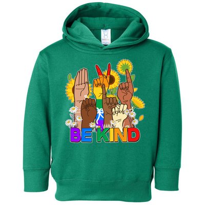 ASL Be Kind Sign Language Toddler Hoodie