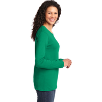 ASL Be Kind Sign Language Ladies Long Sleeve Shirt