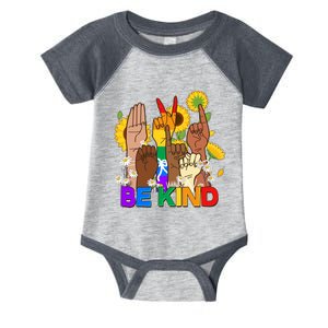 ASL Be Kind Sign Language Infant Baby Jersey Bodysuit