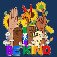 ASL Be Kind Sign Language Infant Baby Jersey Bodysuit