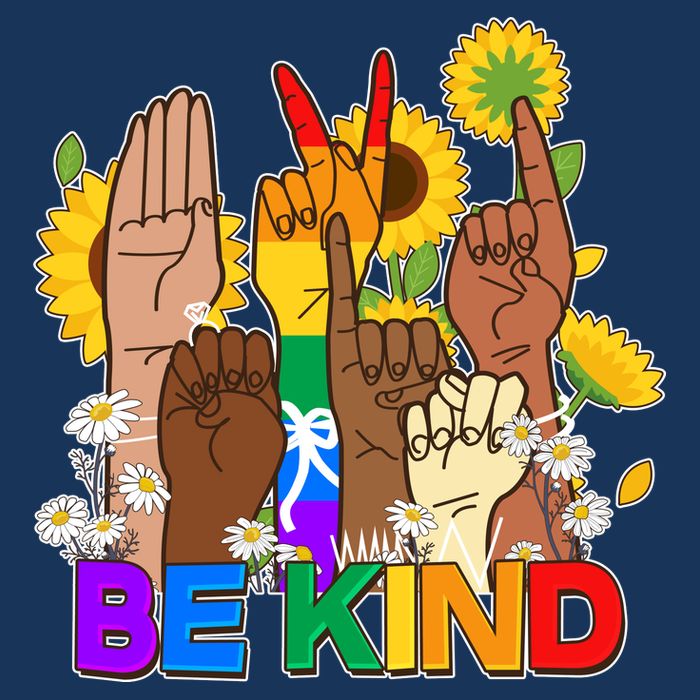 ASL Be Kind Sign Language Infant Baby Jersey Bodysuit