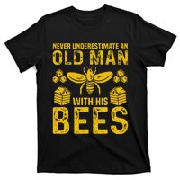 Apiary Bee Keeper An Old Man With His Bees Beekeeping T-Shirt