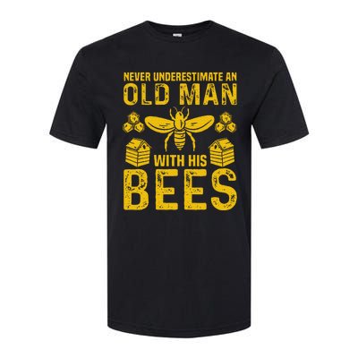 Apiary Bee Keeper An Old Man With His Bees Beekeeping Softstyle CVC T-Shirt