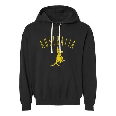 Australia Boxing Kangaroo Garment-Dyed Fleece Hoodie