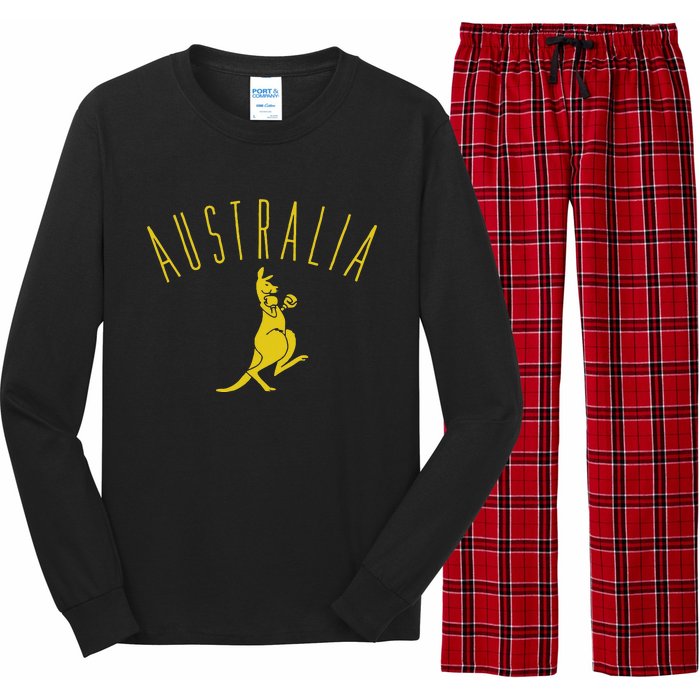 Australia Boxing Kangaroo Long Sleeve Pajama Set