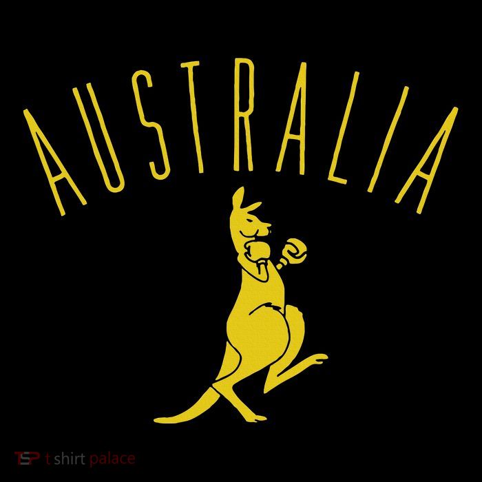Australia Boxing Kangaroo Flat Bill Trucker Hat