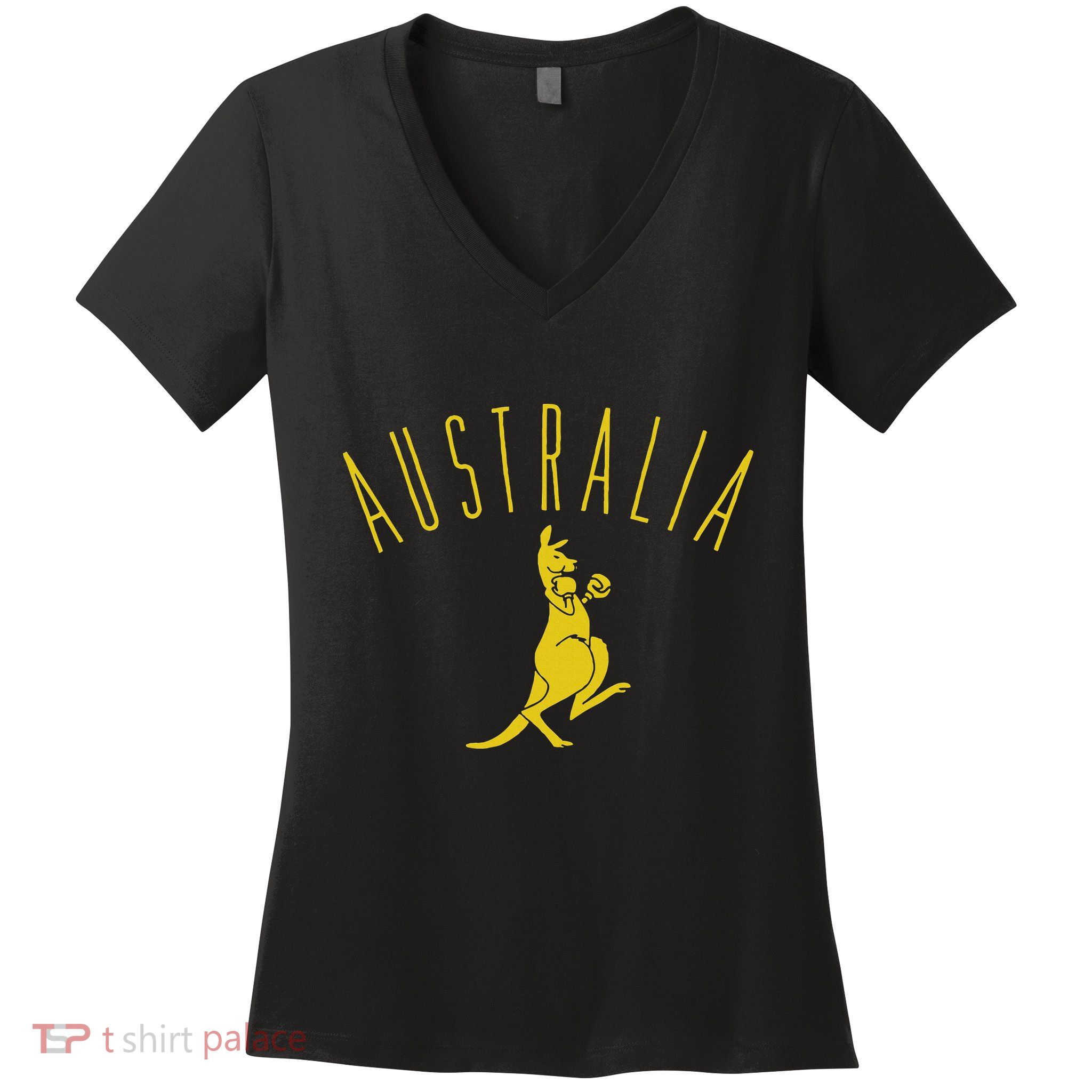 Australia Boxing Kangaroo Women's V-Neck T-Shirt