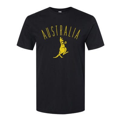 Australia Boxing Kangaroo Softstyle CVC T-Shirt