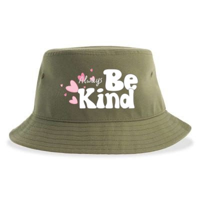 Always Be Kind Positivity Spirit Work And School Gift Sustainable Bucket Hat