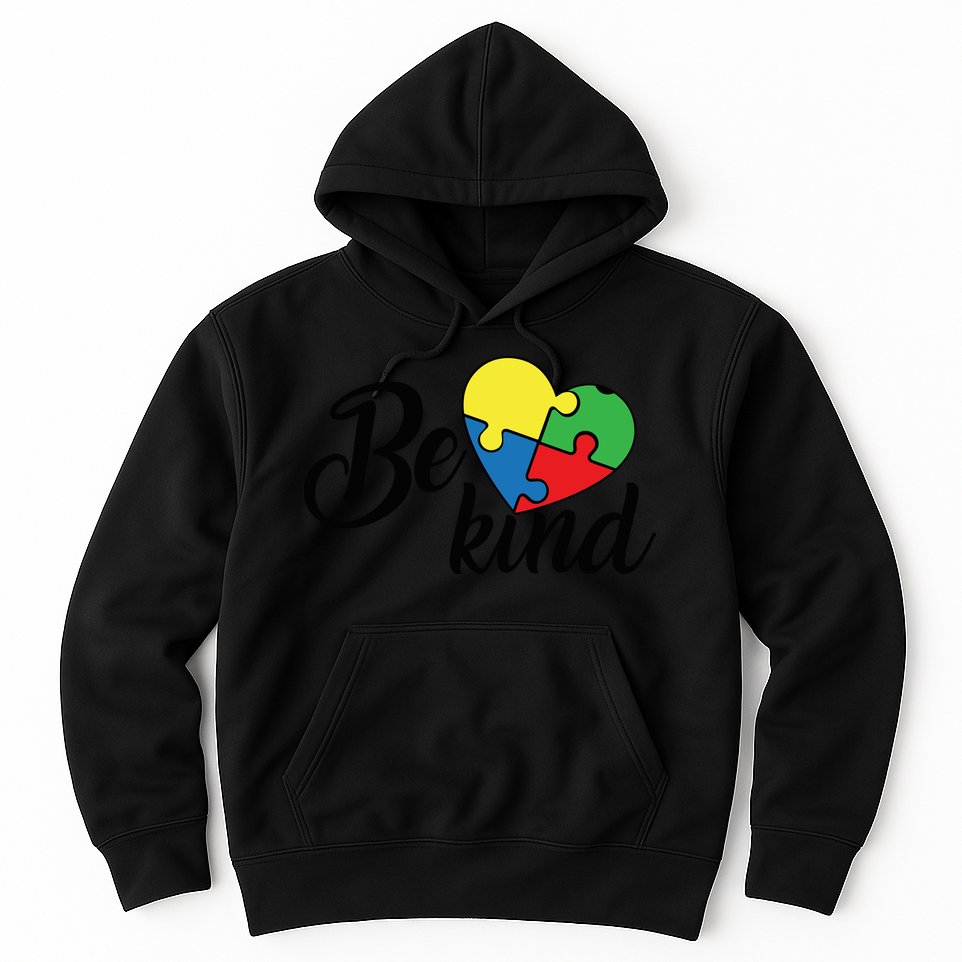 Autism, Be Kind Heart, Autism Awareness Hoodie