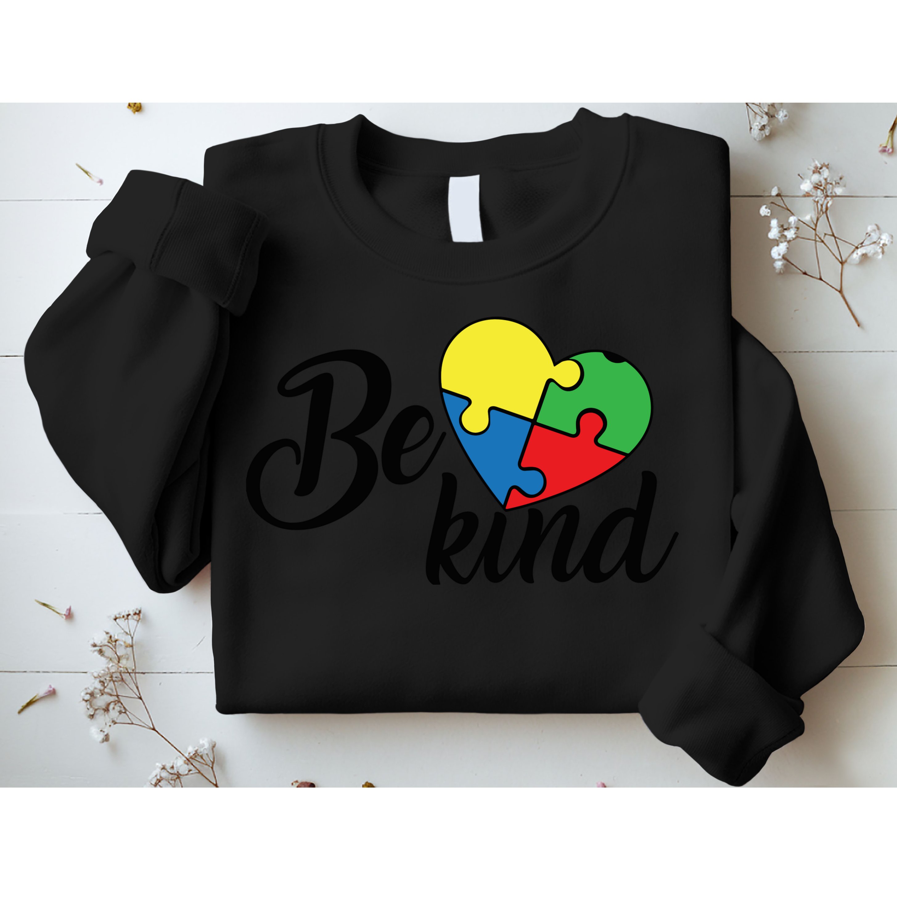 Autism, Be Kind Heart, Autism Awareness Sweatshirt