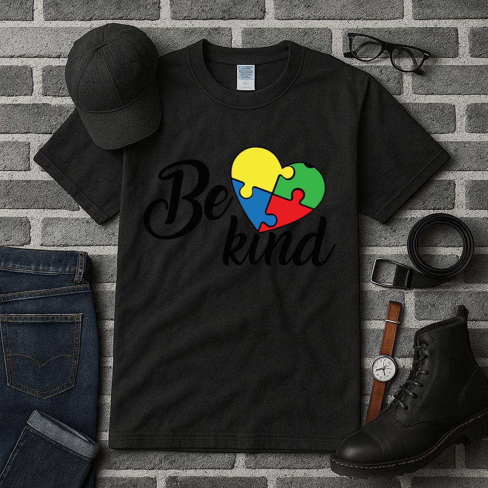 Autism, Be Kind Heart, Autism Awareness Tall T-Shirt