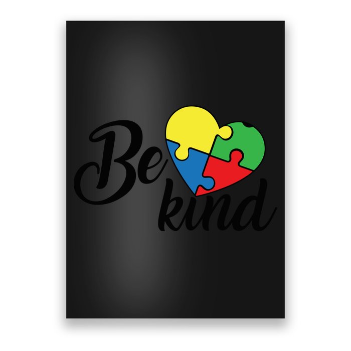 Autism, Be Kind Heart, Autism Awareness Poster