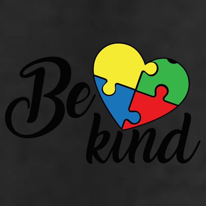 Autism, Be Kind Heart, Autism Awareness Golf Towel