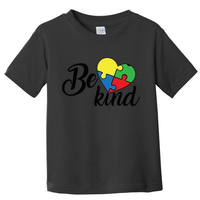 Autism, Be Kind Heart, Autism Awareness Toddler T-Shirt
