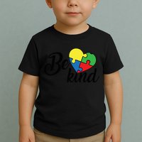 Autism, Be Kind Heart, Autism Awareness Toddler T-Shirt