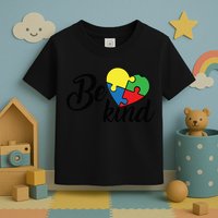 Autism, Be Kind Heart, Autism Awareness Toddler T-Shirt