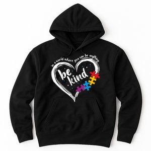 Autism Be Kind Women Blue Be Kind Autism Awareness Hoodie