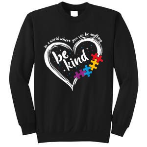 Autism Be Kind Women Blue Be Kind Autism Awareness Sweatshirt