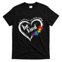 Autism Be Kind Women Blue Be Kind Autism Awareness T-Shirt