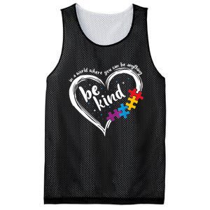 Autism Be Kind Women Blue Be Kind Autism Awareness Mesh Reversible Basketball Jersey Tank