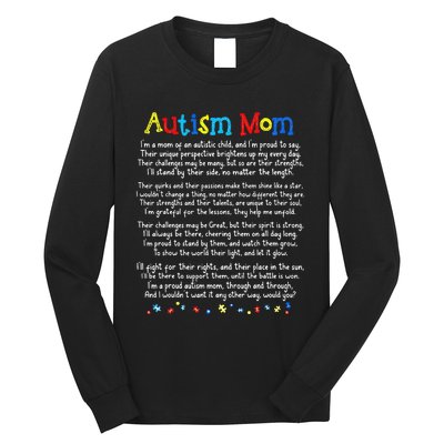 Autism Be Kind Autism Awareness For Autism Mom Long Sleeve Shirt