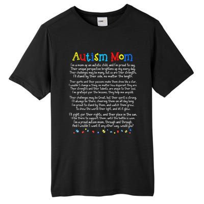 Autism Be Kind Autism Awareness For Autism Mom Tall Fusion ChromaSoft Performance T-Shirt