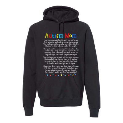 Autism Be Kind Autism Awareness For Autism Mom Premium Hoodie