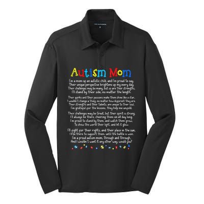 Autism Be Kind Autism Awareness For Autism Mom Silk Touch Performance Long Sleeve Polo